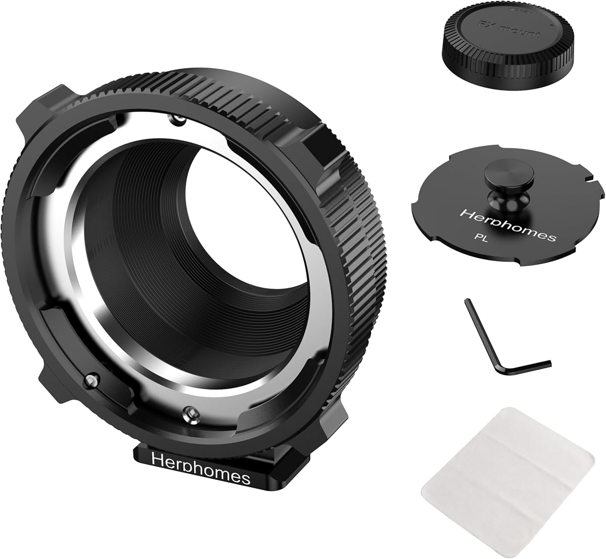 PL-X Lens Mount Adapter for pl Film Lens Compatible with Fujifilm X-Mount Cameras, e.g. X-Pro1//X-E1, XT4/XT3/XT2/XE2/XH1, etc.