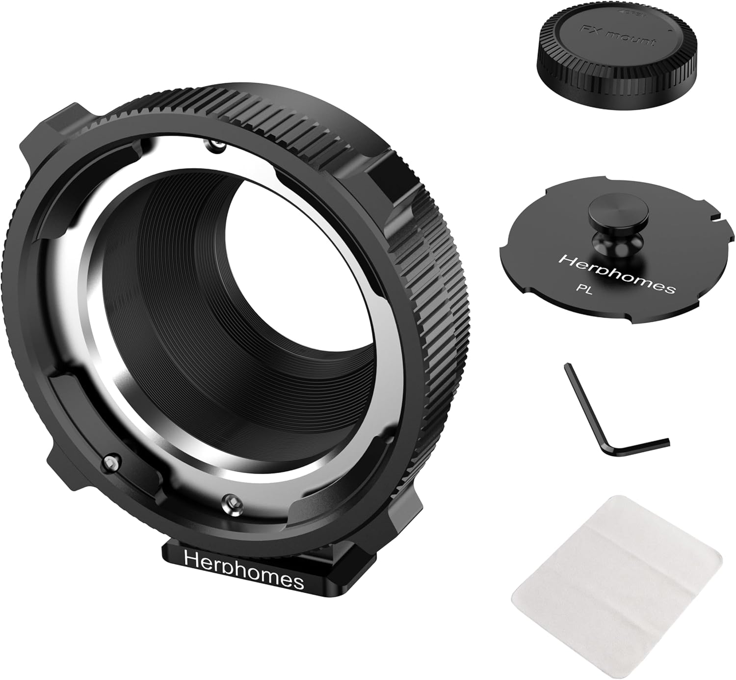 PL-X Lens Mount Adapter for pl Film Lens Compatible with Fujifilm X-Mount Cameras, e.g. X-Pro1//X-E1, XT4/XT3/XT2/XE2/XH1, etc.