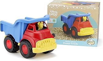 Green Toys Disney Baby Exclusive Mickey Mouse Dump Truck, Red/Blue - Pretend Play, Motor Skills, Kids Toy Vehicle. No...