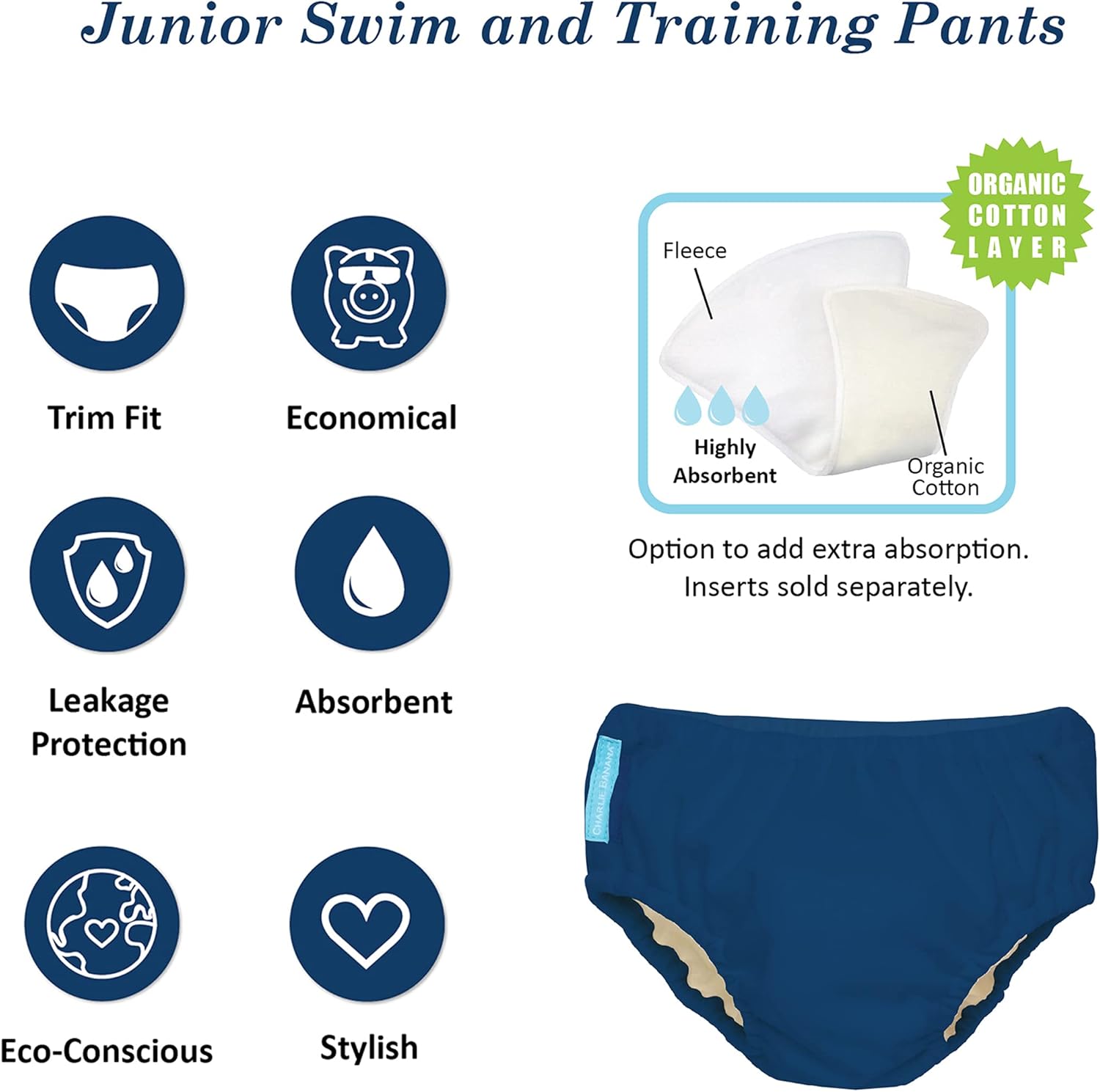 Charlie Banana Baby Reusable and Washable Super Pro Underwear, Junior Training Pants, Construction, Small : Baby