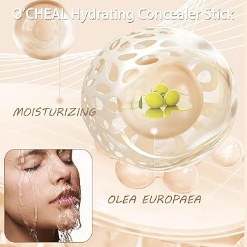 O'CHEAL Full Coverage Concealer Foundation Stick for Women (Natural) | Hydrating Moisturizing Face Makeup Concealer Stick, Long Lasting, Waterproof, Brighten, Lightweight Tinted Contour Stick