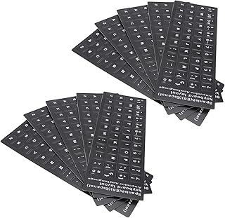 SOLUSTRE 10pcs Keyboard Stickers Russian Keyboard Stickers Keypad for Laptop Letter Stickers Replacement Keyboard Sticker Keyboard Skin for Laptop Keycap Stickers Replacement Keyboard Skin