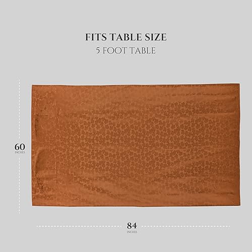 Miniatura 7 de Kadut Mantel de Acción de Gracias rústico con hojas de arce (60 x 102 pulgadas) para mesas rectangulares de 6 pies, tela resistente a las manchas,