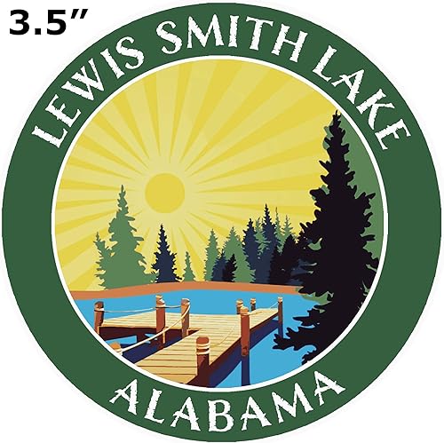 Miniatura 10 de Lake Dock  Lewis Smith Lake  Alabama 3.5" Ventana Coche Camión Pegatina Adhesivo Vacaciones Aventura Tema Novedad Apliques