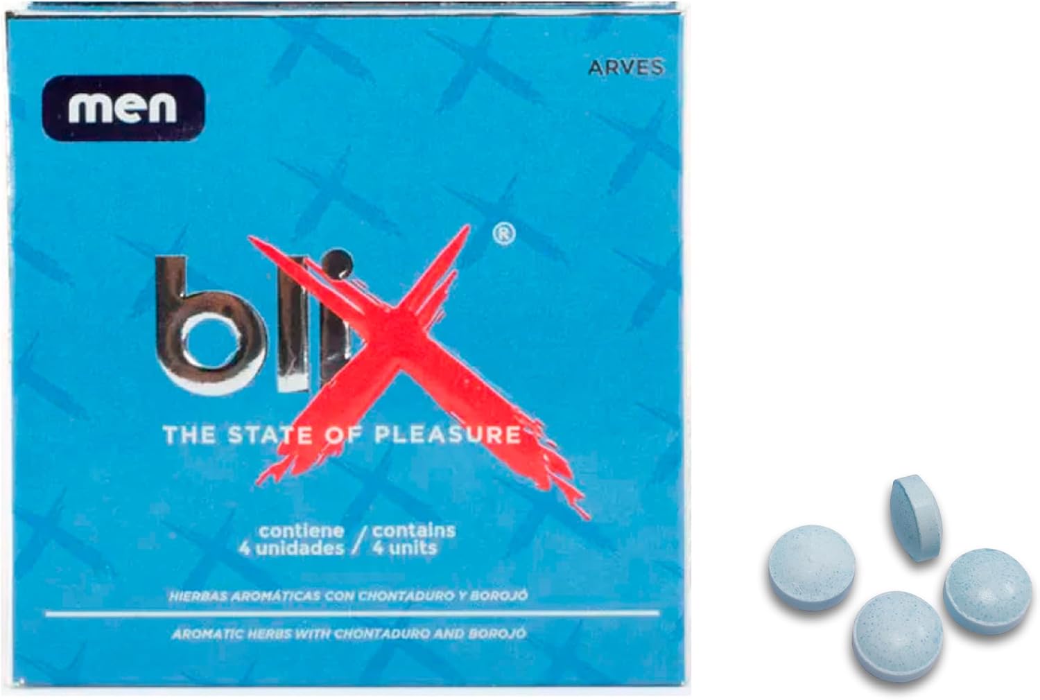 Blix Booster 100% Natural Sexual Enhancer Aphrodisiac for Men 4 Pills