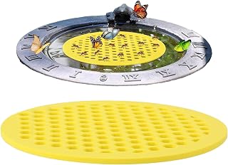 Floating Bee Island, Outdoor Honeycomb Feeder Tray, Watering Station for Garden Pollinators, Drinker Bath Accessory, Backyard Support Gear, Portable Bee Hydration Tool for Thirsty Wildlife