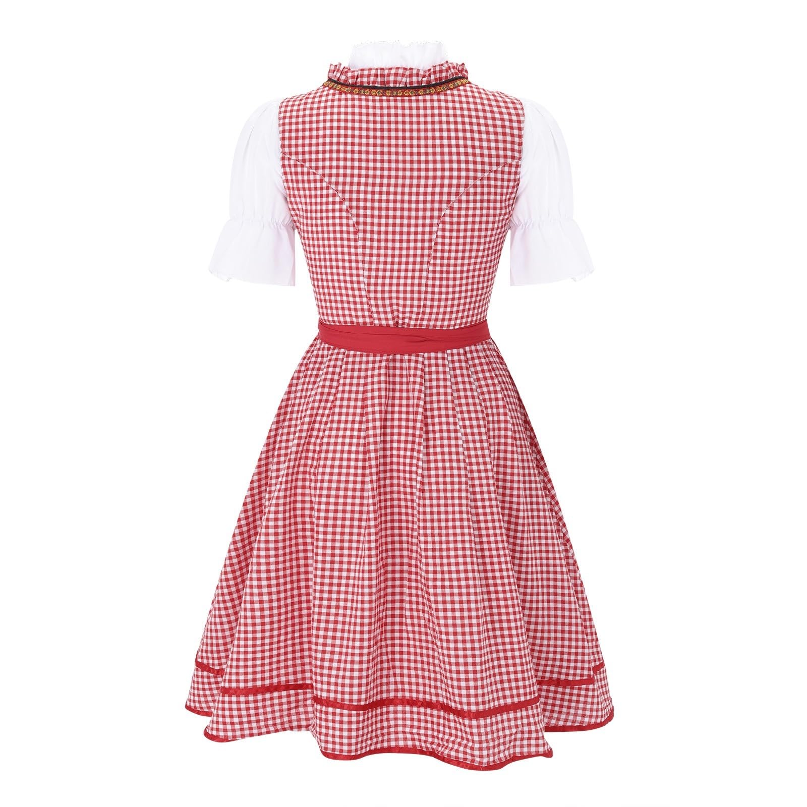 Damen Oktoberfest Elegantes Bayerisches Dirndl Trachtenkleid für Bierfest Damen Festtags Dirndl Karneval Cosplaykostüm -/ Prachtkleid für Stil kurzärmelig BühnenFreizeitkleid Frauen