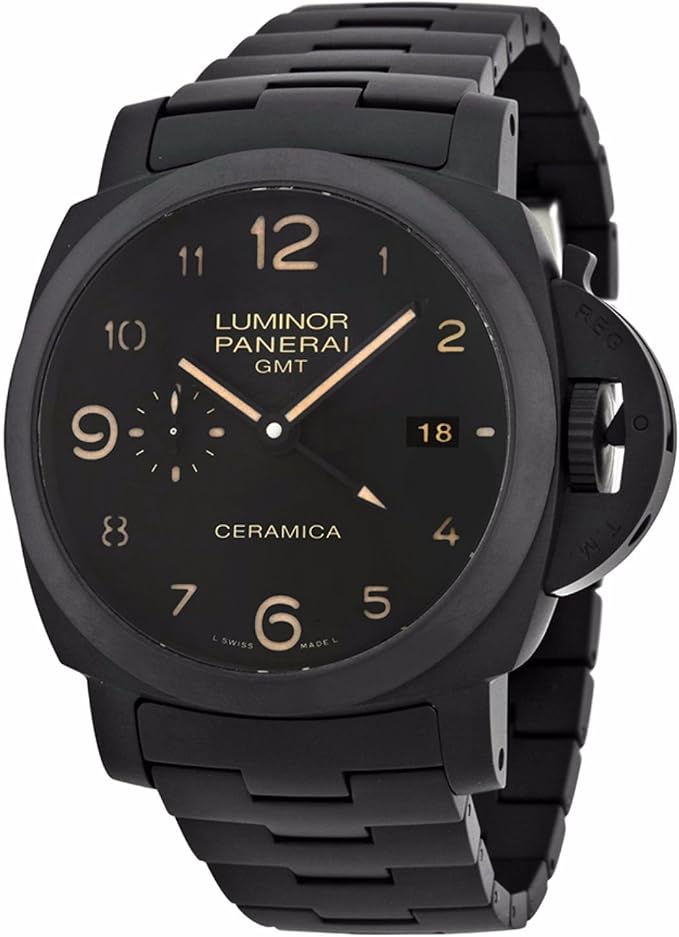 Panerai da uomo 44 mm Black Ceramic Band \u0026 case Sapphire Crystal orologio  automatico analogico PAM00438 : Panerai: Amazon.it: Orologi
