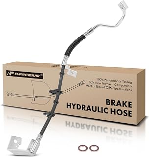 A-Premium Front Passenger Brake Hydraulic Hose Compatible with Ford