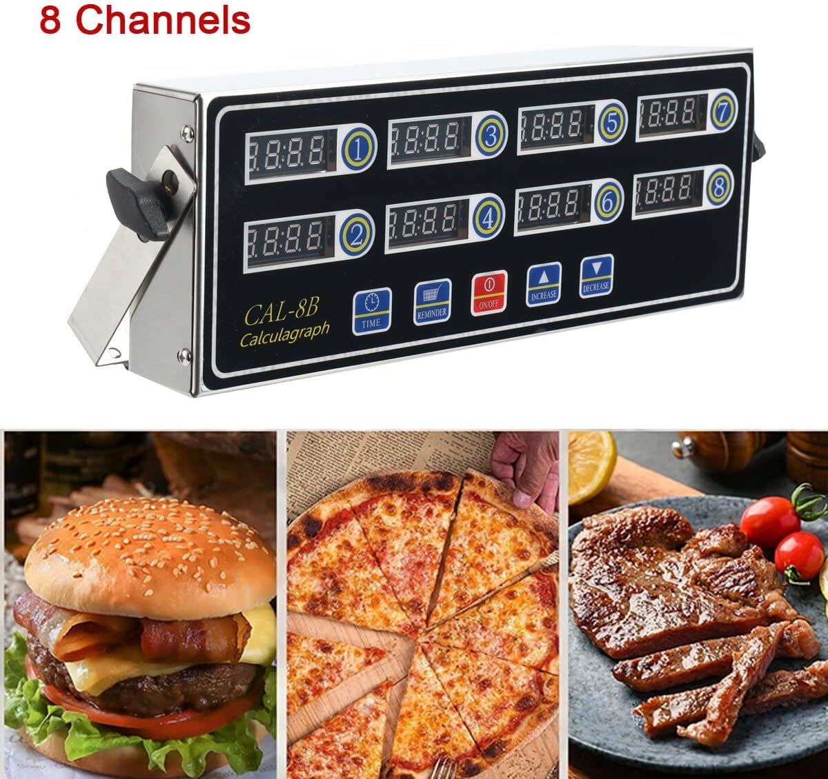 8 Channel Digital Kitchen Timer Precision Kitchen Timers for Cooking