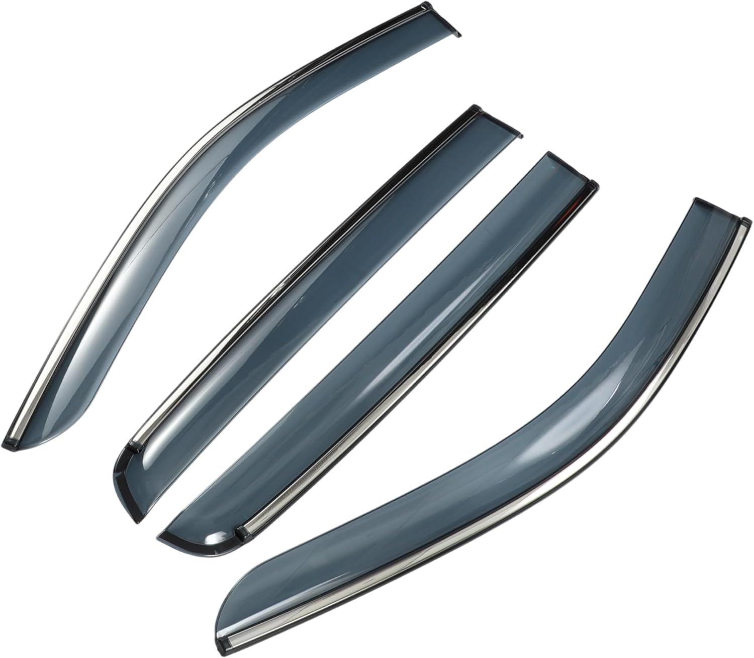 1 Set Window Deflectors for Ford for Ranger 2019-2023 Side Window Vent Visors Black