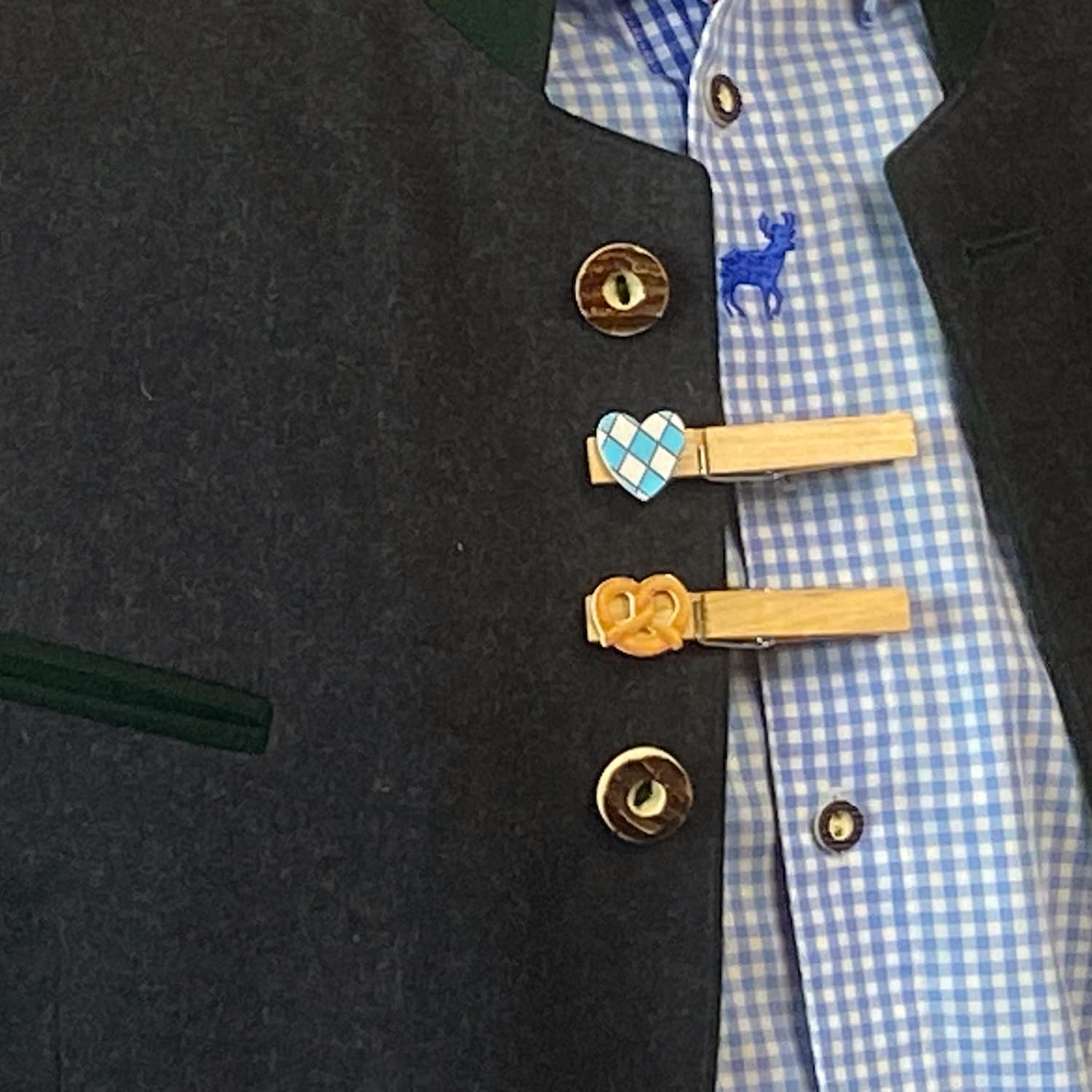 24 Stück PERSONALISIERTE Glubbal Glupperl Wäscheklammern BREZEL - mit Namens Gravur - Oktoberfest Geburtstag Firmenfeier Hochzeit Namensschild Party Bayern gravierter Namen (24)
