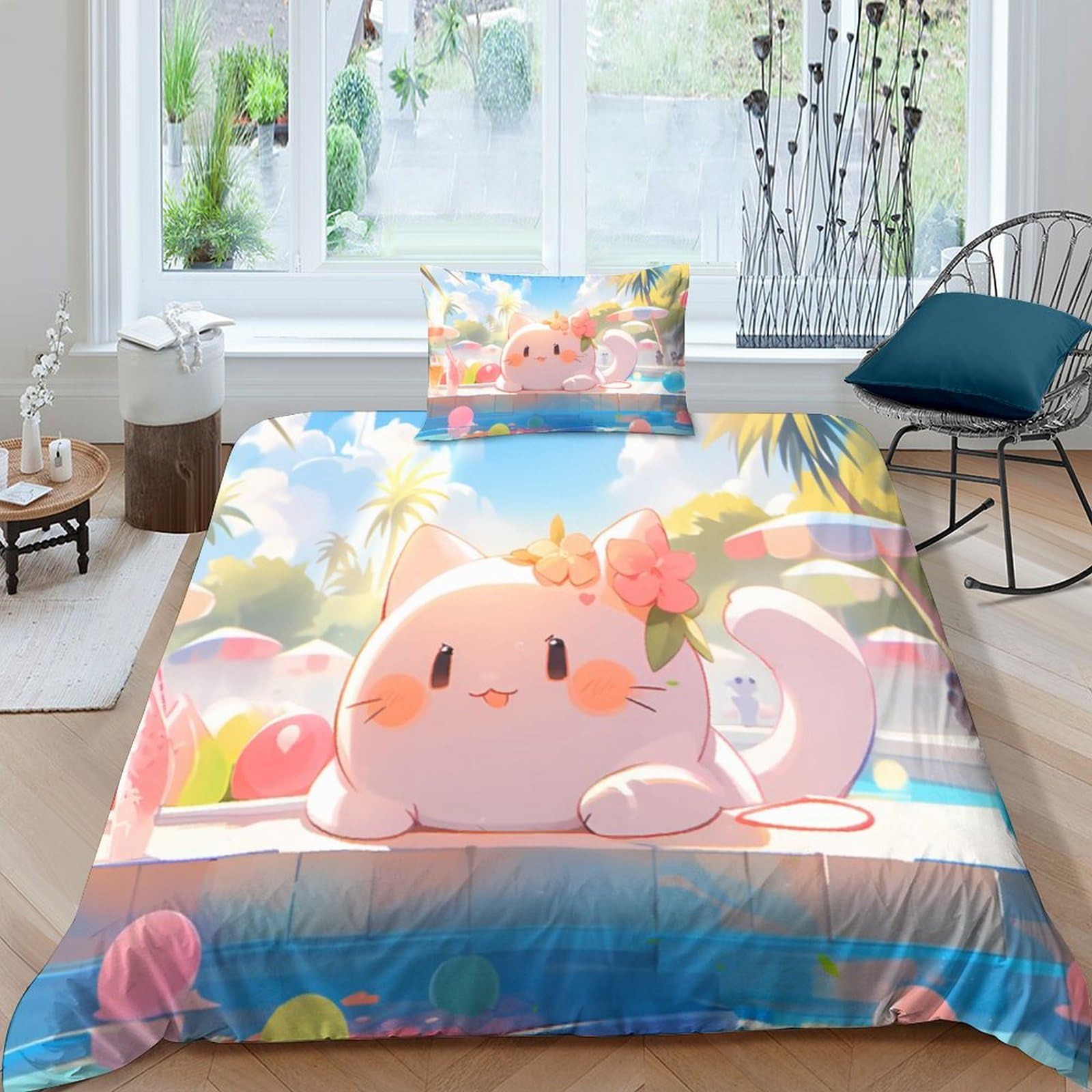 Housses de couettes microfibre single 135x200cm pour des nuits fraîches lors d'une belle fête d'été