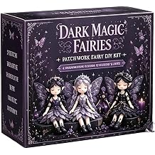 Fairy Patchwork DIY Collection, Fun Flower Fairies Patchwork Sewing Kit, Make 4pcs Winged Elf Cloth Doll, Full Supplies DIY Craft Set for Beginner Crafters, Home Decor Gifts & Creative Projects G