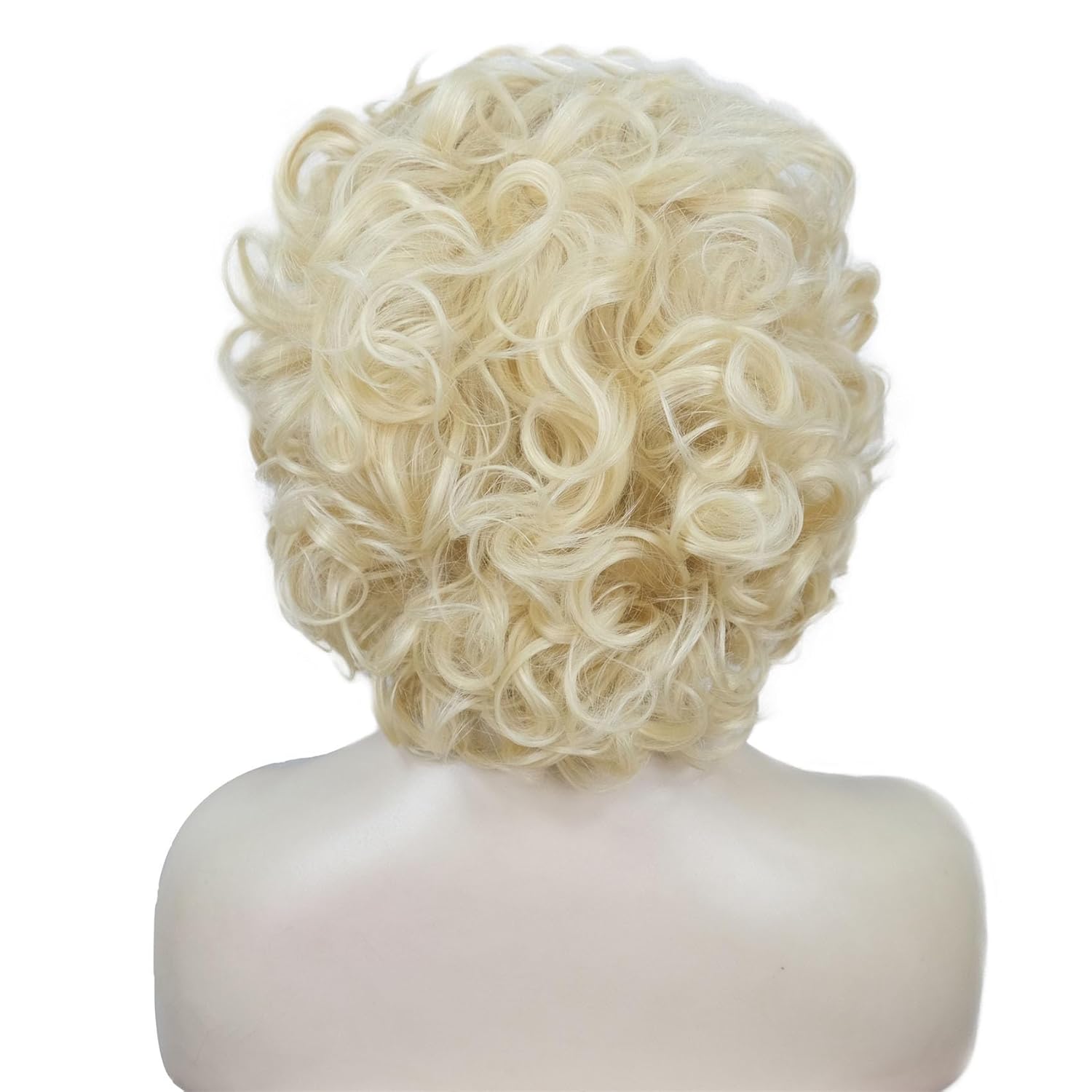 Aimole Short Curly Lace Front Wigs Blonde Women Wig Synthetic Hair Cosplay Costume Halloween Party Daily Everyday Wear Wig Heat Resistant (613 Blonde) - Image 5