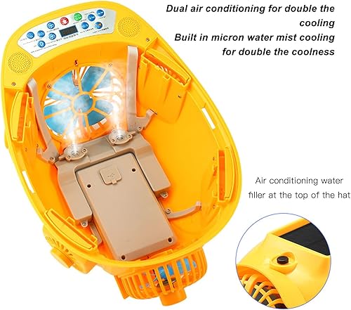 Miniatura 9 de Casco industrial con 6 ventiladores solares y luz, casco de seguridad de trabajo impermeable para construcción y mejoras del hogar, teléfono