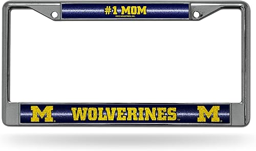 Miniatura 209 de Rico Industries NCAA 12 x 6 pulgadas, accesorio de automóvil cromado plateado brillante para automóvil/camión/SUV