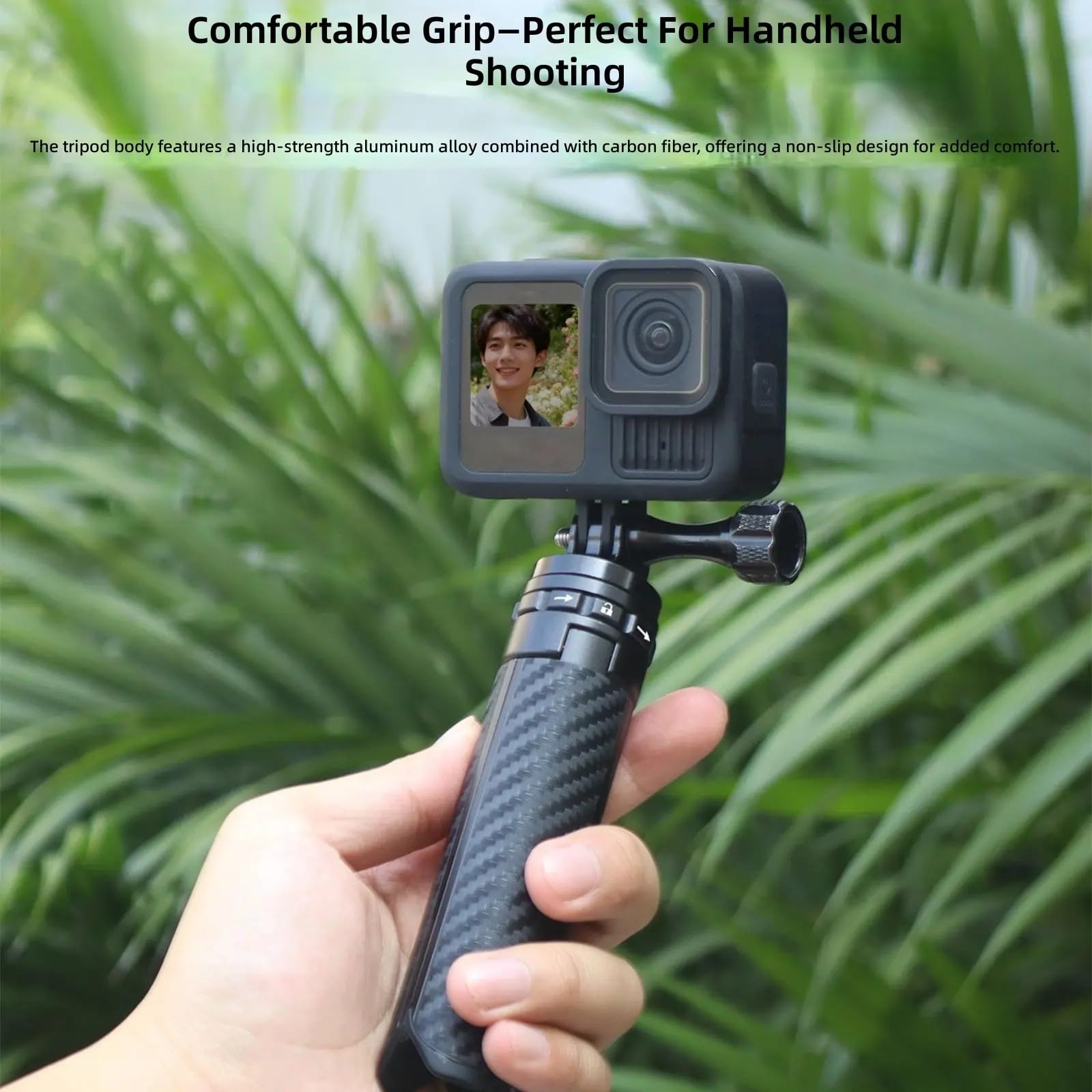 Trípode plegable en miniatura para teléfono con rotación de 360 grados para estabilidad en cualquier superficie para soporte de liberación de transmisión en vivo