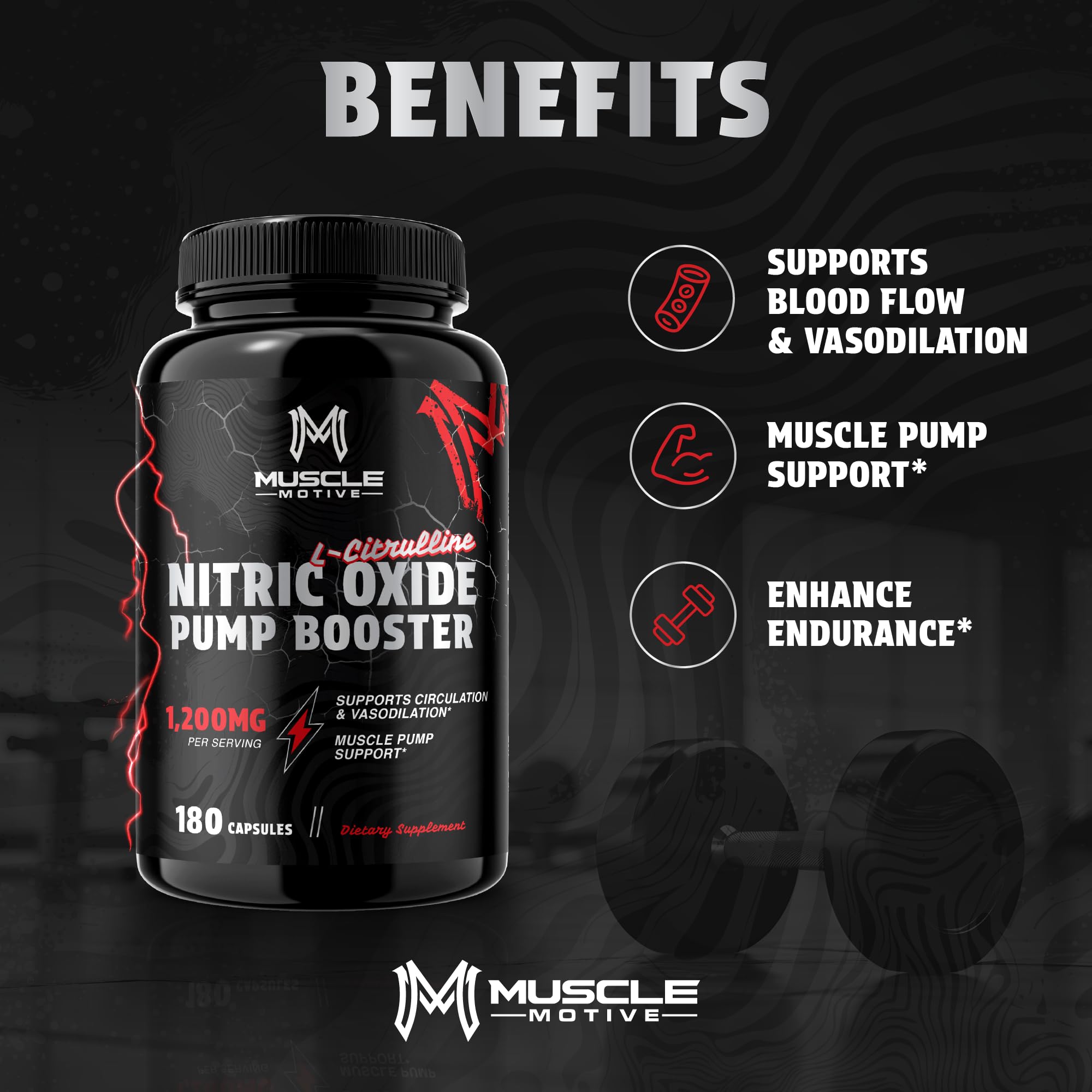 Nitric Oxide Supplement for Men, 180 Capsules — Amazon image 2
