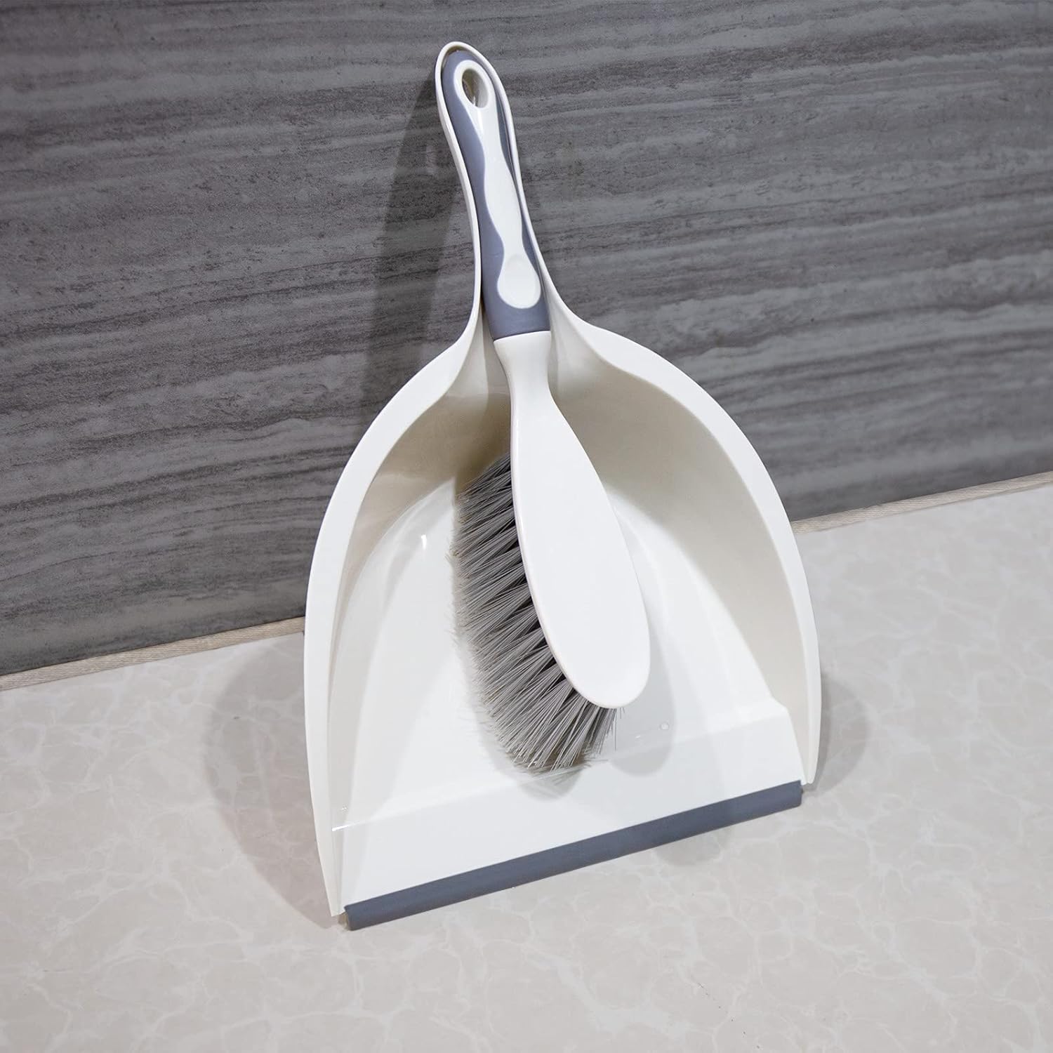 FOOXYEEL Small Broom and Dustpan Set with Rubber Edge, Portable Brush Mini Hand Broom and Dustpan Set Household Cleaning Tools for Sofa Floor Desk Car : Health & Household