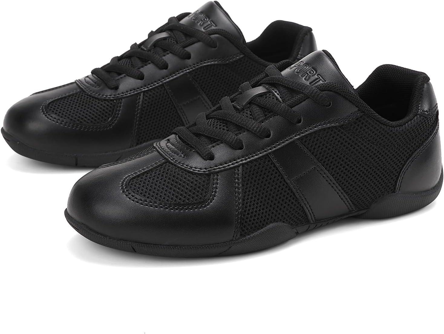 MEIAGDT Cheer Shoes for Women & Girls - White Youth Cheerleading Shoes with Non-Slip Grip Lightweight Athletic Dance & Training Shoes for Indoor Comfortable for Competition, Practice - Image 2