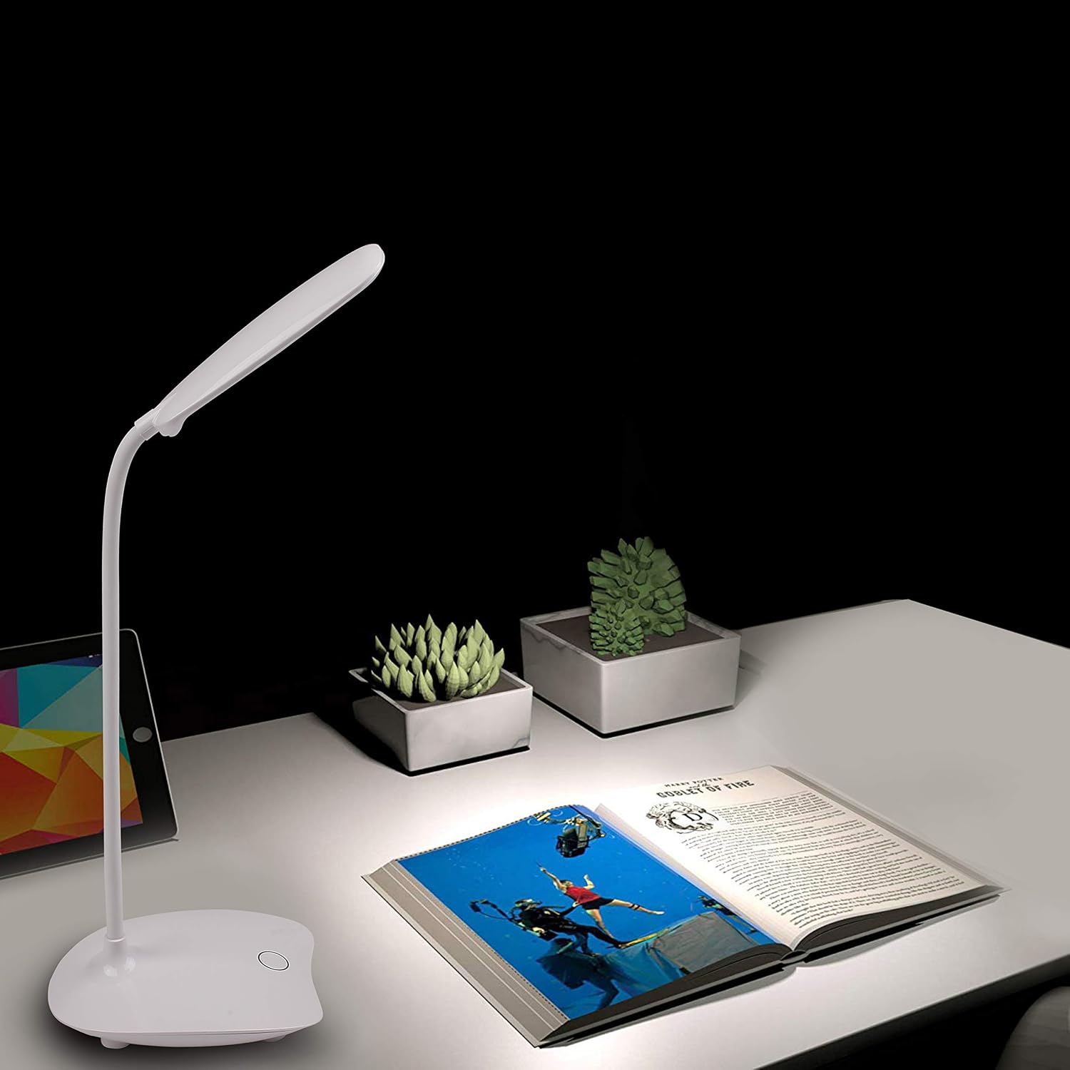Lampe de bureau LED de protection des yeux, Lampe flexible pour Table de chevet ou bureau de lecture — vue 6