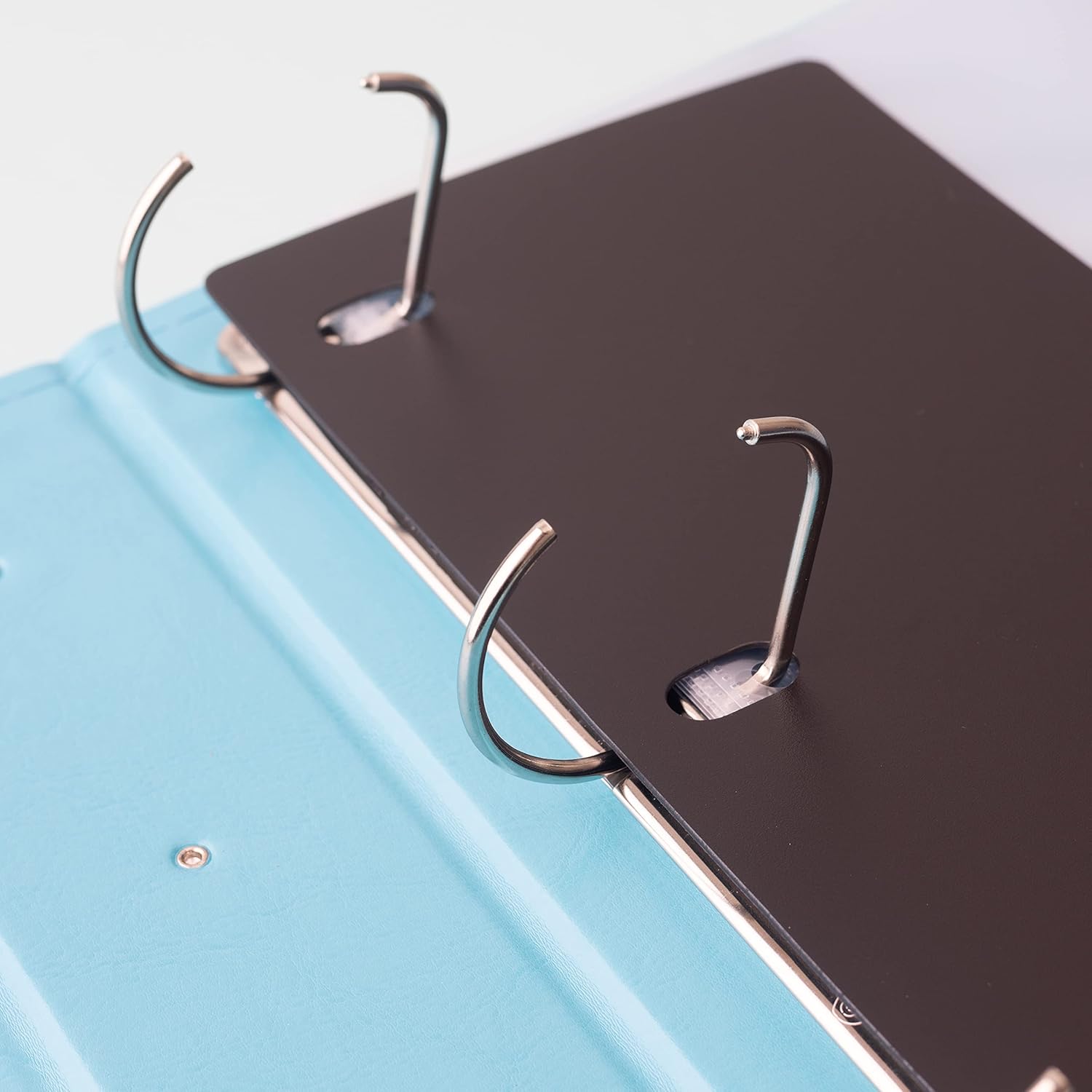 We R Classic Leather D-Ring Album 8.5"X11"-Aqua