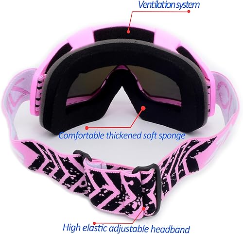 Miniatura 4 de Gafas de motocross para motocross, todoterreno, motocicletas, carreras, MX UTV, resistentes al viento, a prueba de polvo, resistentes a los
