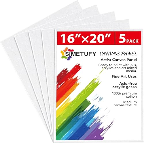 Miniatura 21 de Simetufy Paquete de 12 Tableros de Lienzo Pequeños para Pintura de 4 x 6 pulgadas - Paneles de Mini Lienzo de 100% Algodón sin Ácidos Imprimados