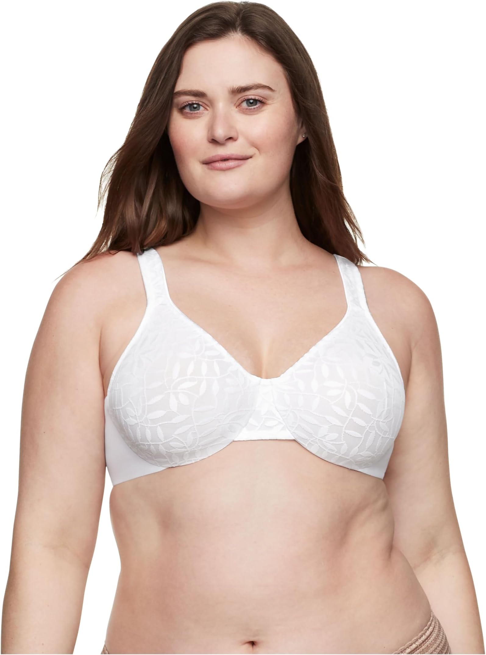Women's Sheer Leaves Minimizer Bra