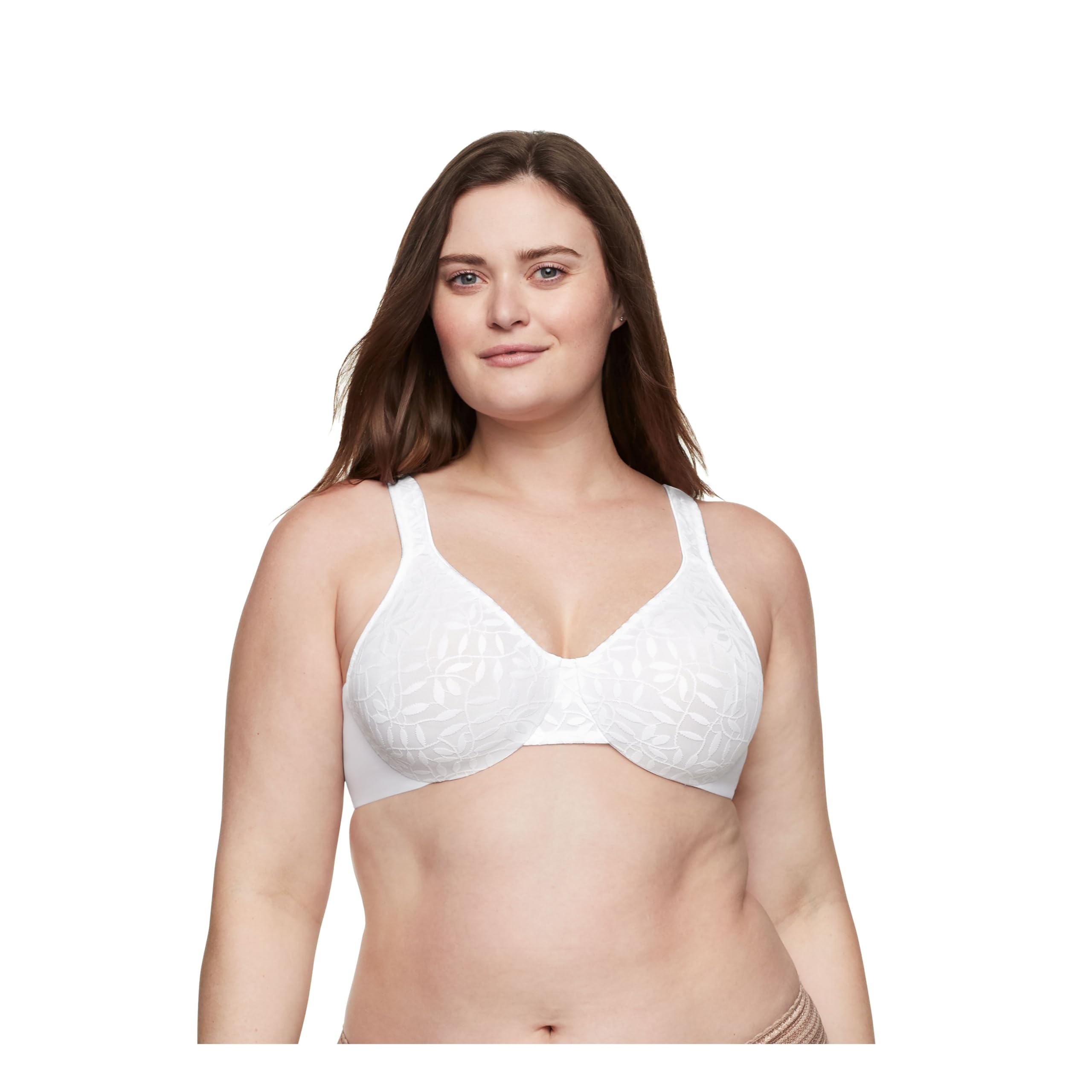 Women's Sheer Leaves Minimizer Bra