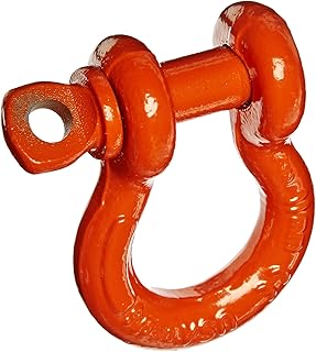 CM M649P Super Strong Anchor Shackle with Orange Powder Coated Screw Pin, 2 Ton Work Load Limit, 7/16