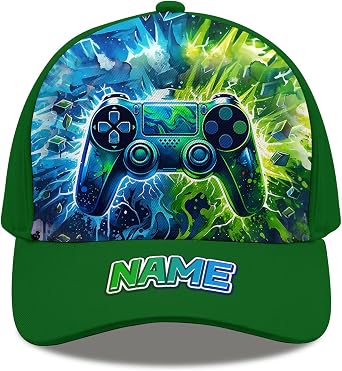 Boys Baseball Cap, Personalized Breathable Toddler Hat for Kids Teens