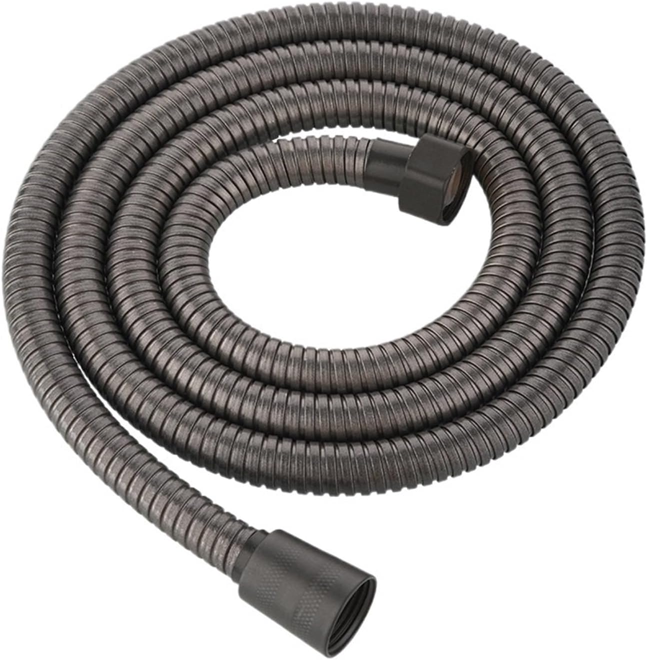 1pc 1.5/2/3M Stainless steel Plumbing Pipe Tube for Bathroom Accessories GI/2 Universal Hose(Black,2M)