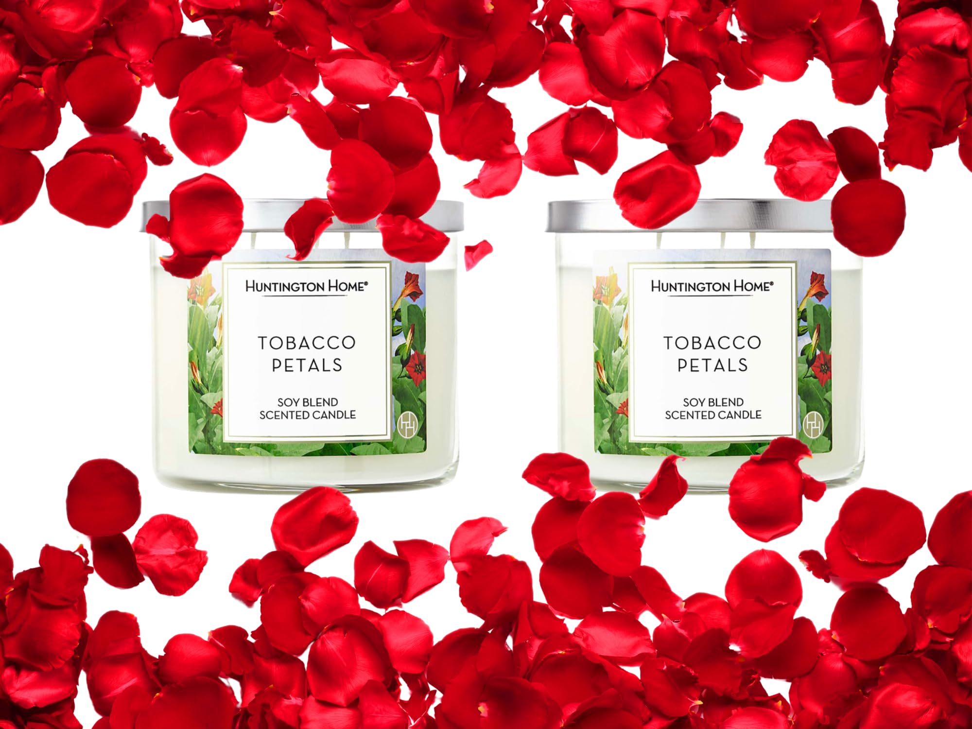 aldi tobacco petals candle Tobacco Petals Scented Candle | Huntington Home 3 Wick Soy Blend | Glass  Jar Candles with Eco Tote | Cozy Ambiance: Buy Online at Best Price in UAE