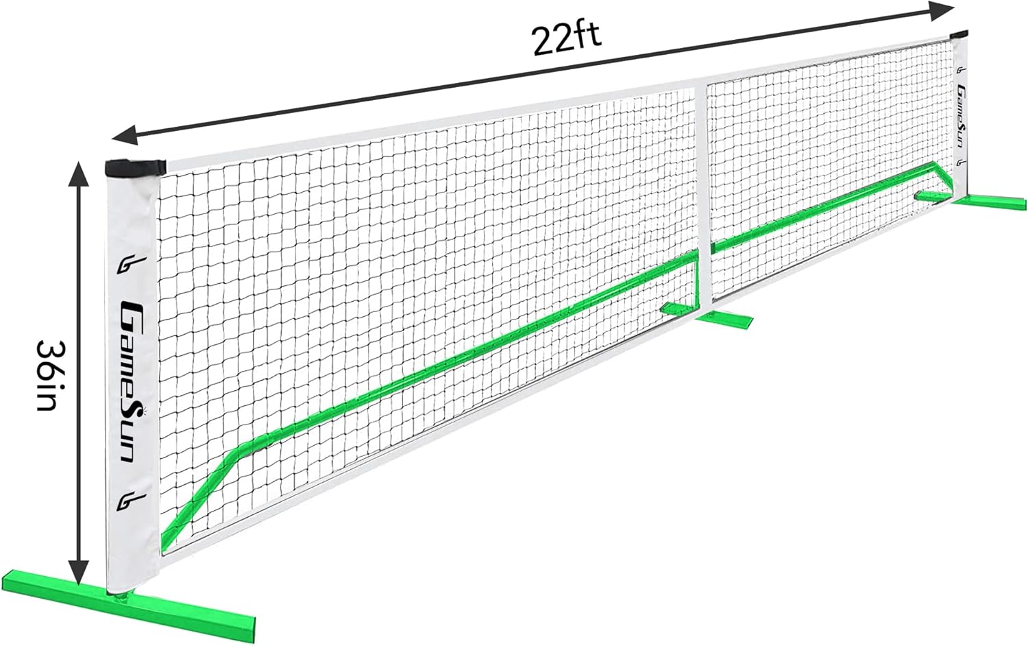 Complete Pickleball net Set for Outdoor, Indoor, Backyard use, Includes Metal Frame, 22 Feet PE net, Paddles, Balls,Carry Bag