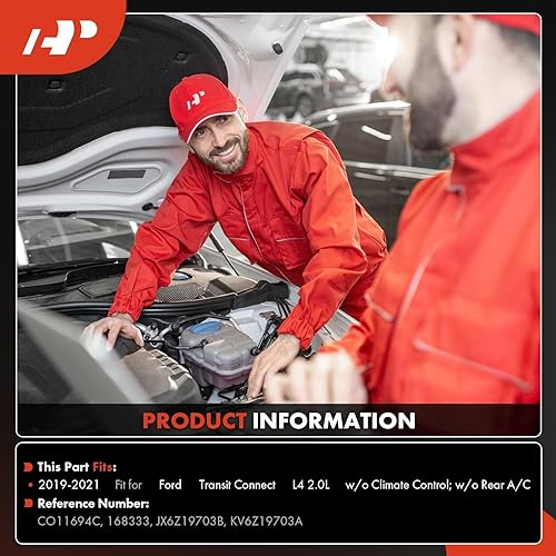 Miniatura 2 de A-Premium Compresor de aire acondicionado con embrague compatible con Ford Transit Connect 2019 2020 2021, 2.0L