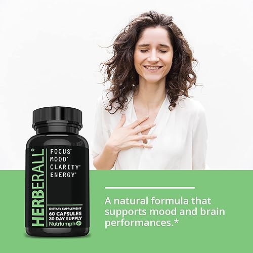 Miniatura 7 de HERBERALL Nootrópico – Suplemento de refuerzo cerebral y apoyo de enfoque con CoQ10, glutatión, té verde, ácido alfa lipoico, hoja de olivo y