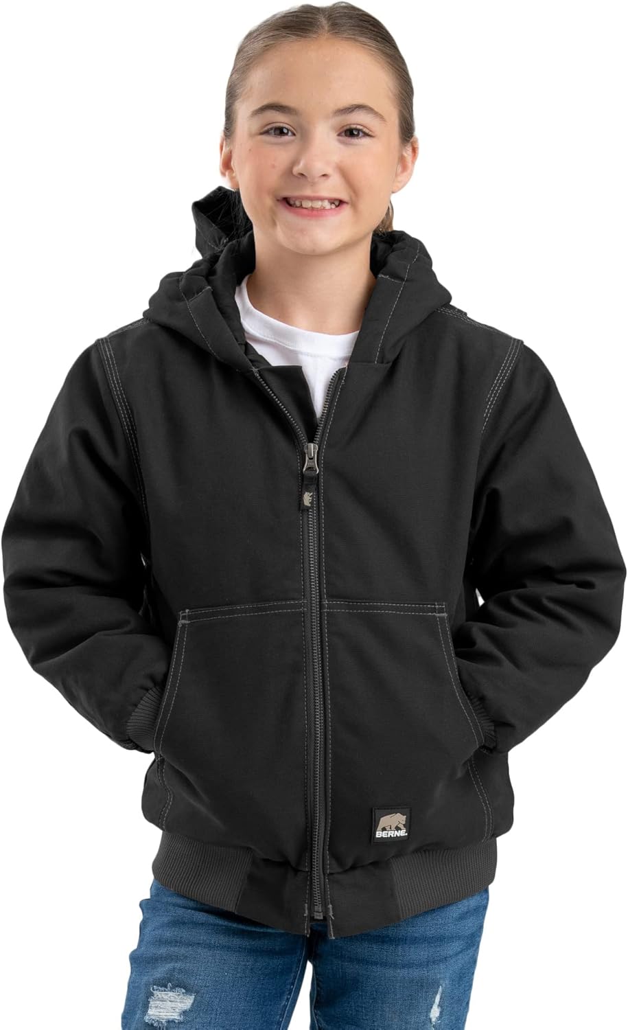 Berne Youth Softstone Modern Hooded Jacket