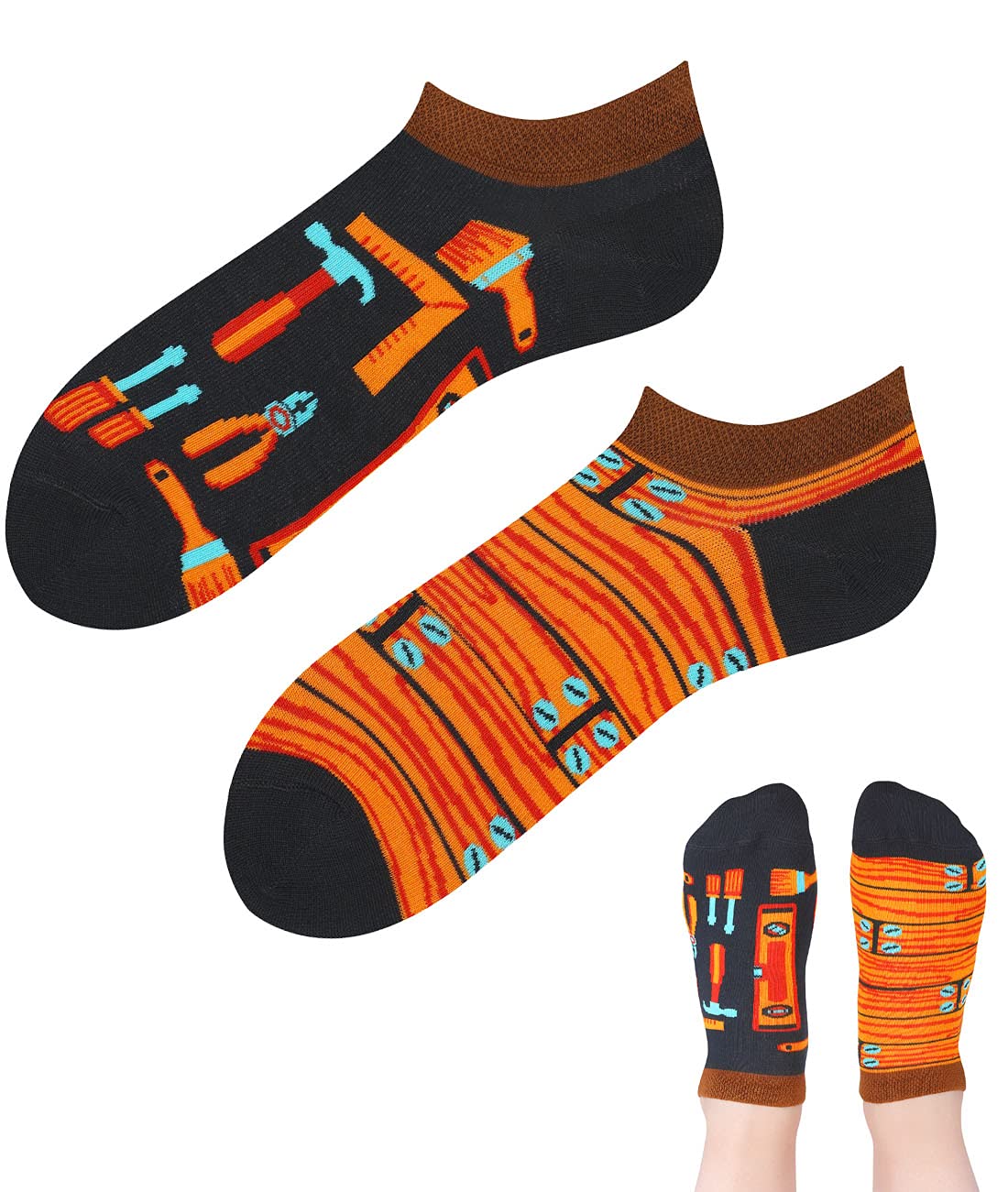 Todo Calcetines Divertidos Hombre y Mujer, Calcetines Fantasia con Motivo, de Colores — view 77