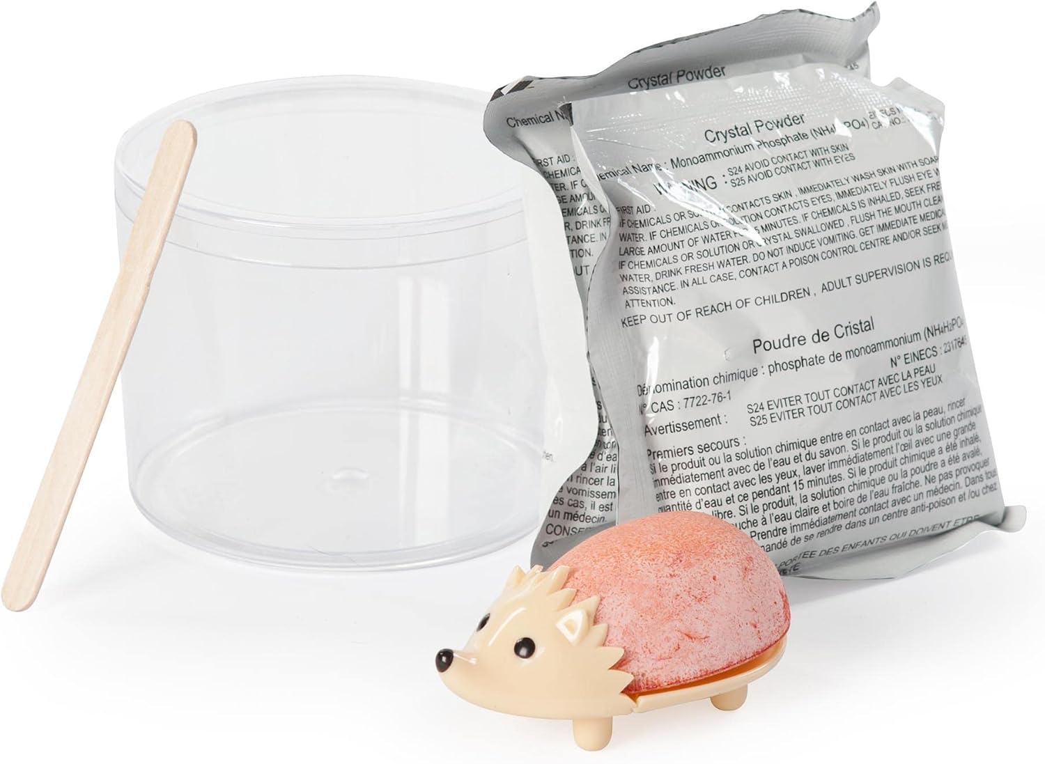 Fat Brain Toys Crystal Growing Hedgehog - Pink Maker & DIY Kits for Ages 10 to 12