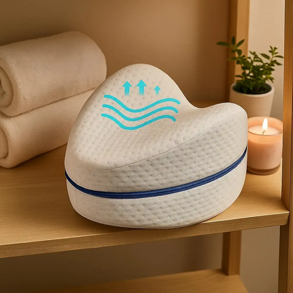 Travesseiro Ortopédico Premium Para Pernas, Alívio De Dores Nas Costas, Joelhos E Quadril, Antialérgico, Marca VARENZIA