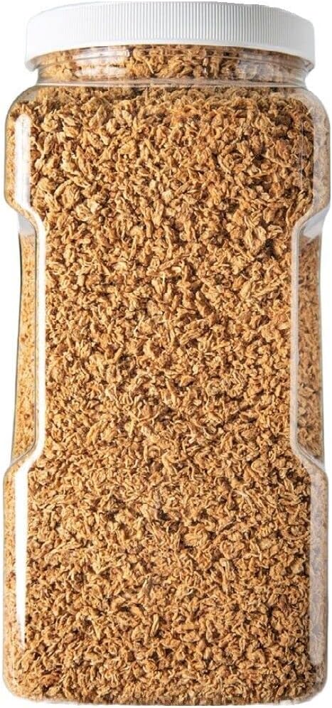 Aquatic Foods Inc. Mysis Shrimp, Freeze Dried Mysis Shrimp for All Tropicals, Marines, Corals, Anemones, Cichlids, Aquatic Turtles, Koi & Pond Fish. 16oz Jar