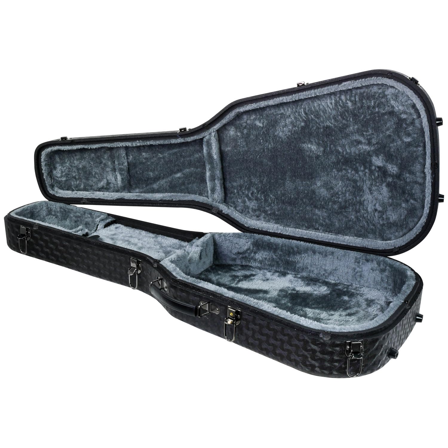 Chord Custodia per chitarra elettrica in EPP | Custodia rigida leggera per chitarra con interno imbottito in peluche, supporto per il collo e sicurezza bloccabile per chitarre Fender, Squier