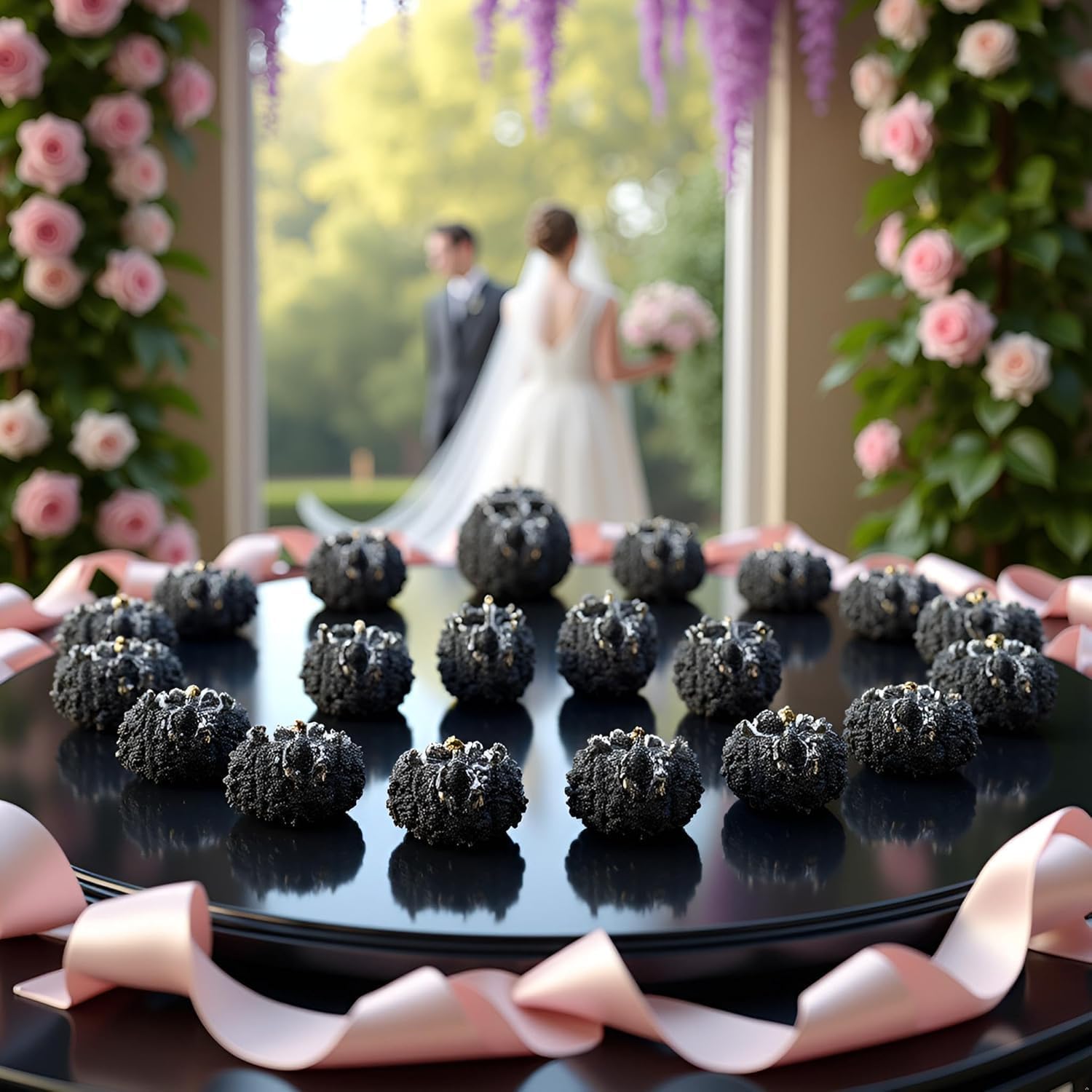 5 Pcs Rhinestone Buttons Shank Diamante Accessories DIY for Wedding Decoration Sewing Clothing Buttons Supplies, Black, 22mm - Image 8