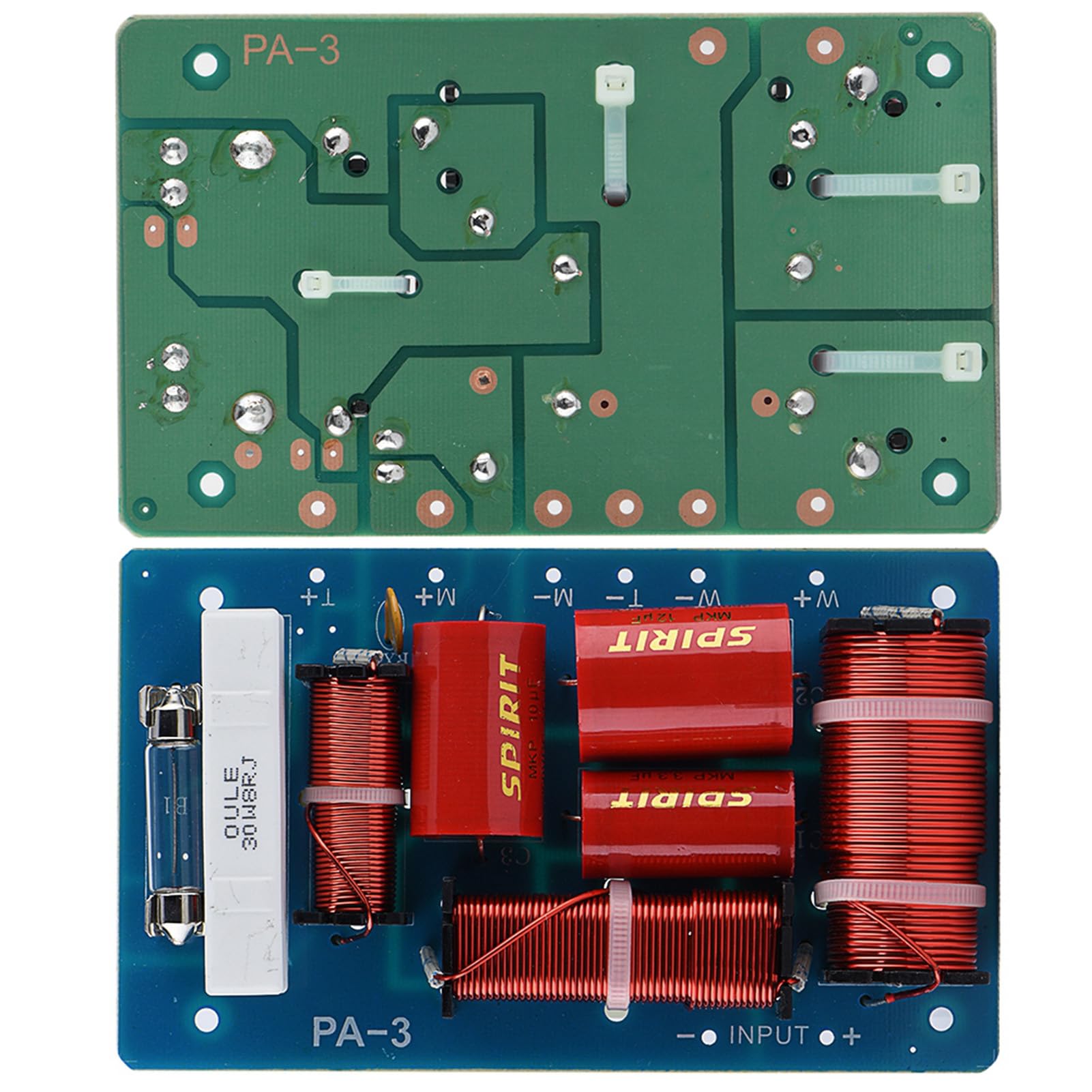 Tablero del módulo de filtro de audio, Tablero divisor de frecuencia de los altavoces Agudos Alto Bass 3 Vías Alta potencia Hi-Fi Audio Crossover Filtro de frecuencia Distribuidor Módulo DIY