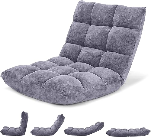 Miniatura 1 de Giantex - Sofá plegable que se convierte en cama, para videojuegos, descansar, sentarse, ajustable, reclinable