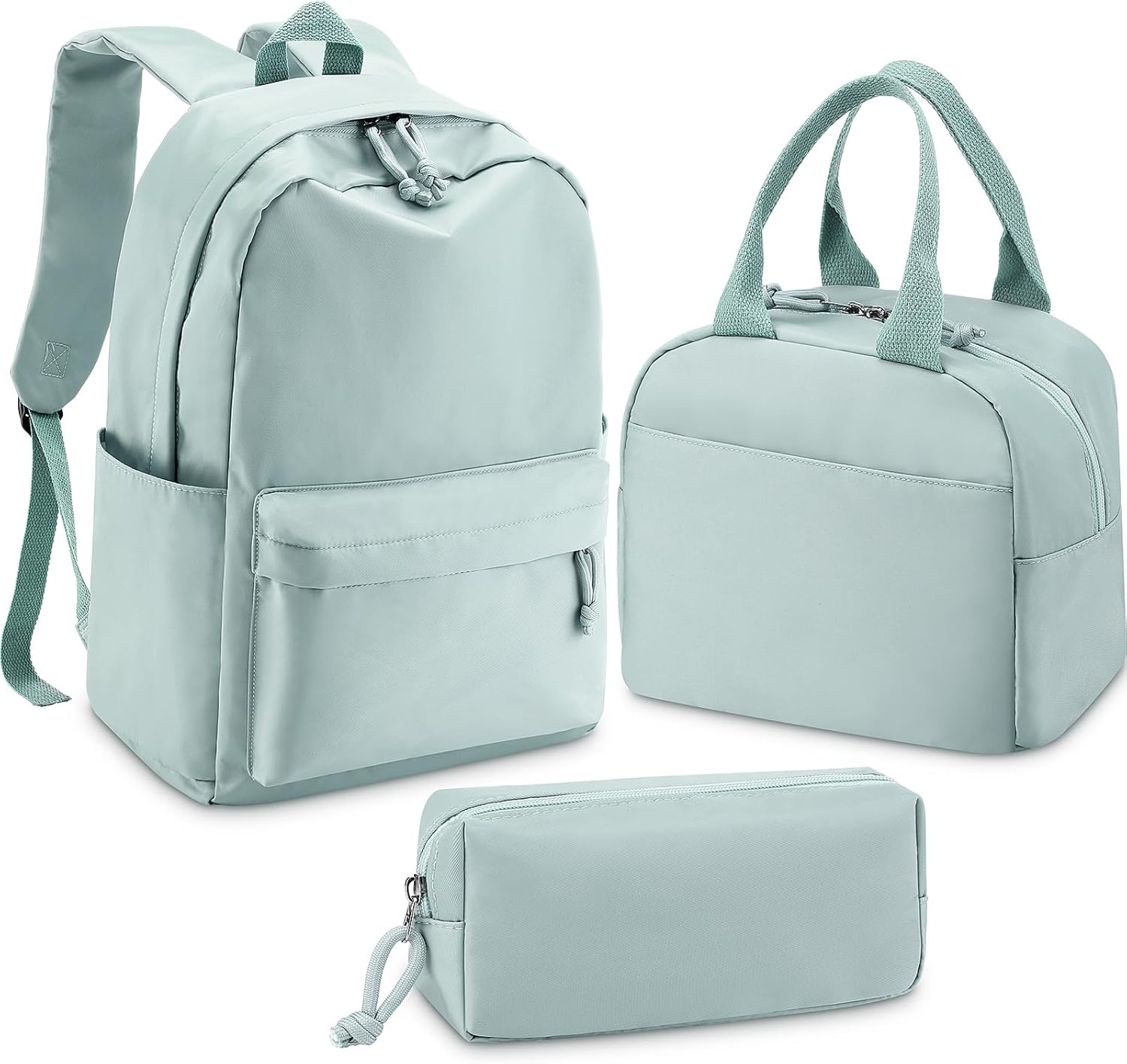 Buy Floral Canvas Backpack Set Girls College Bookbag With Lunch Bag And - View #4