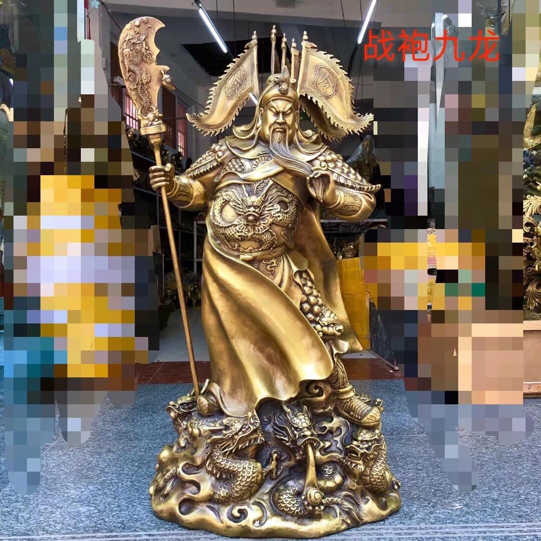 Dytartzx 24* Guan Gong The Of Wealth Bronze Statue Of Guan Yu The Chinese Of War Attracts Wealth And Feng Shui Gifts