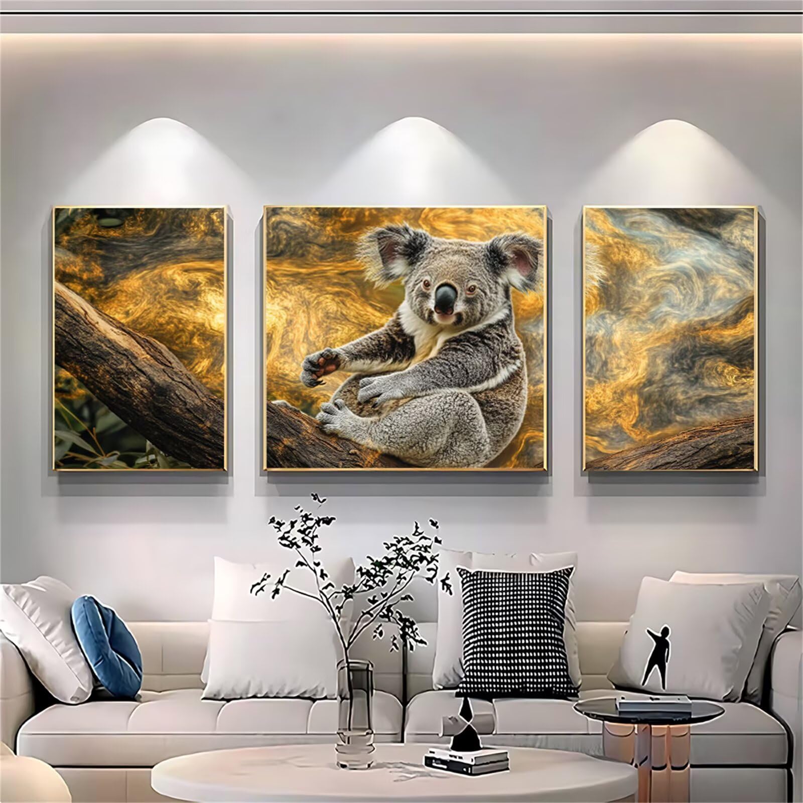 Zestaw do malowania zwierząt po numerach, dla dorosłych, koala, do malowania po numerach, 50 x 100 cm, DIY, akrylowy obraz olejny z pędzlami, zestawy rzemieślnicze dla dorosłych w Wielkiej Brytanii